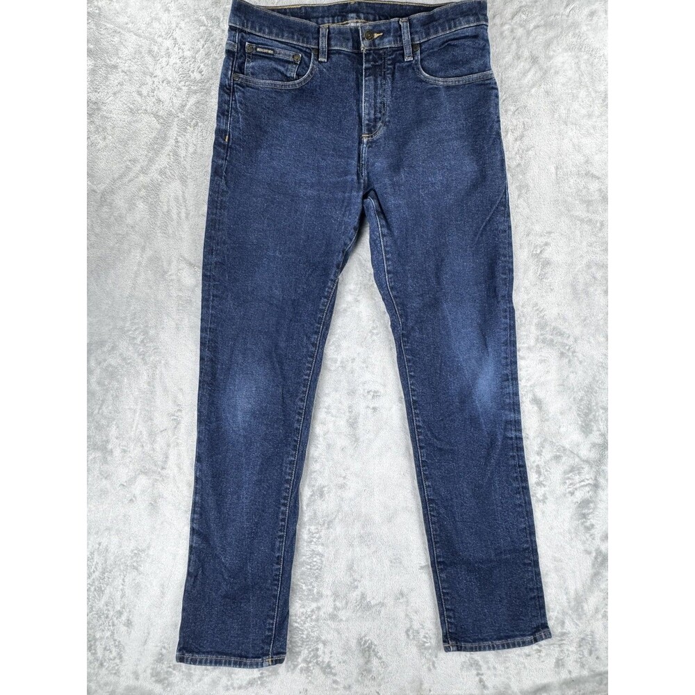Brooks Brothers Mens Jeans W34 L32 Blue Straight Leg Cotton Stretch Denim